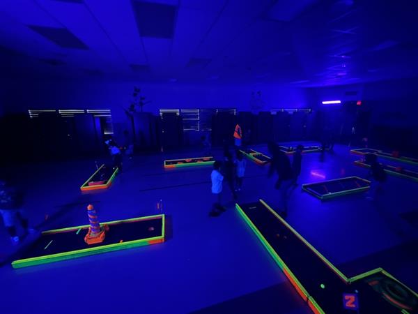 Glow-in-the-Dark Mini Golf